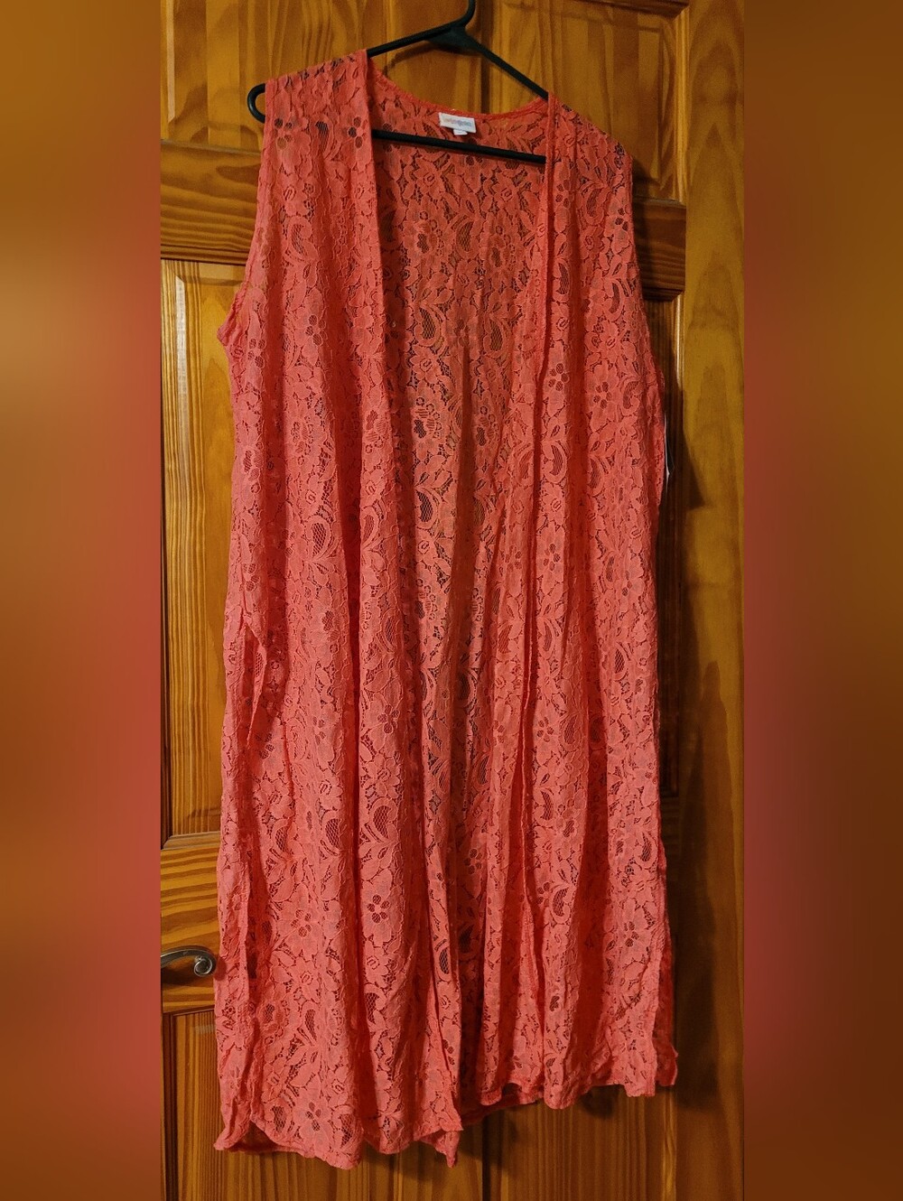 LuLaRoe Coral Lace Sleeveless Duster
